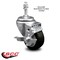 Service Caster 3 Inch Black Polyurethane Wheel Swivel 10mm Threaded Stem Caster with Brake SCC-TS20S314-PPUB-BLK-TLB-M1015 - alternate 3